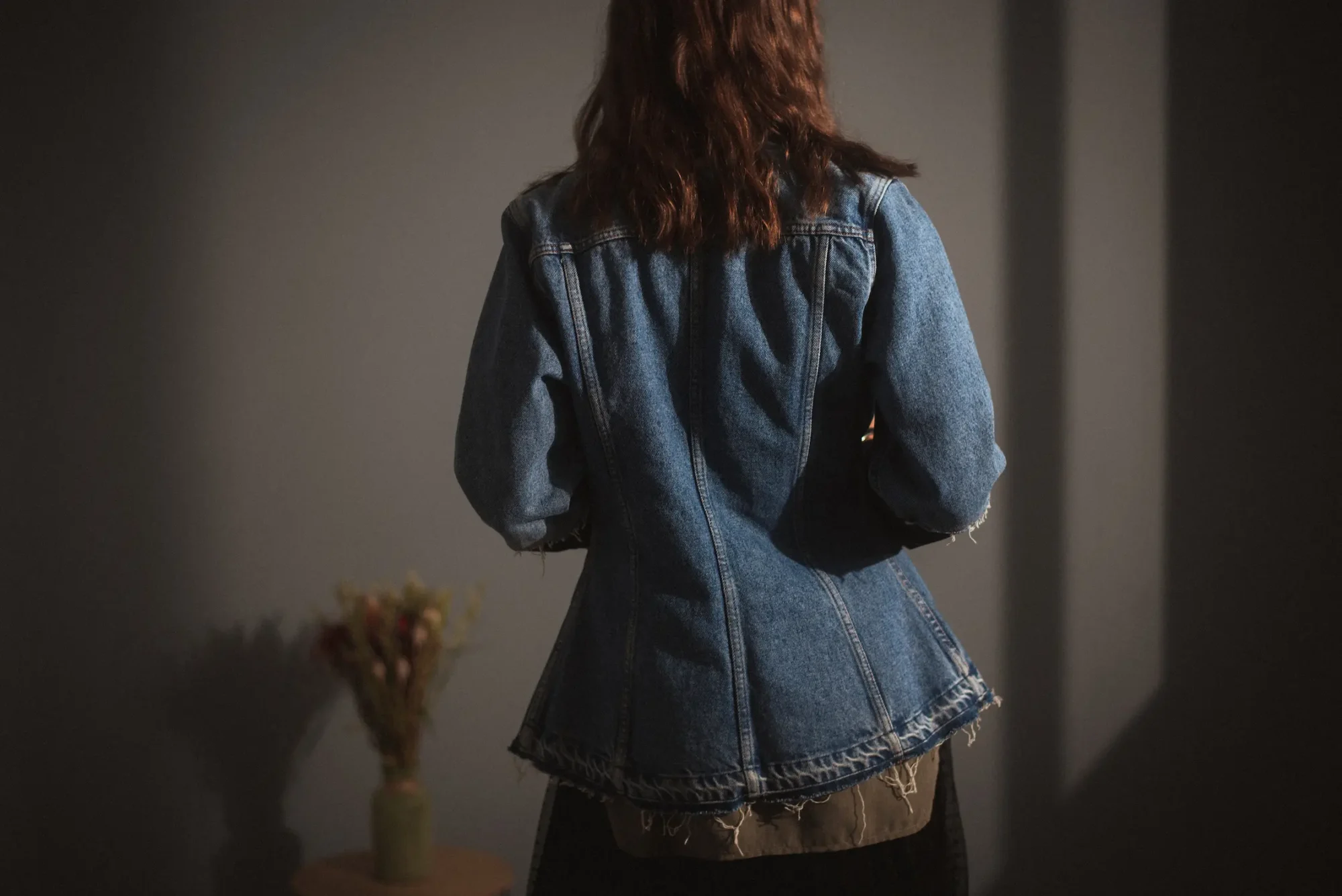 Veste stella - veste en jean upcyclée fait main