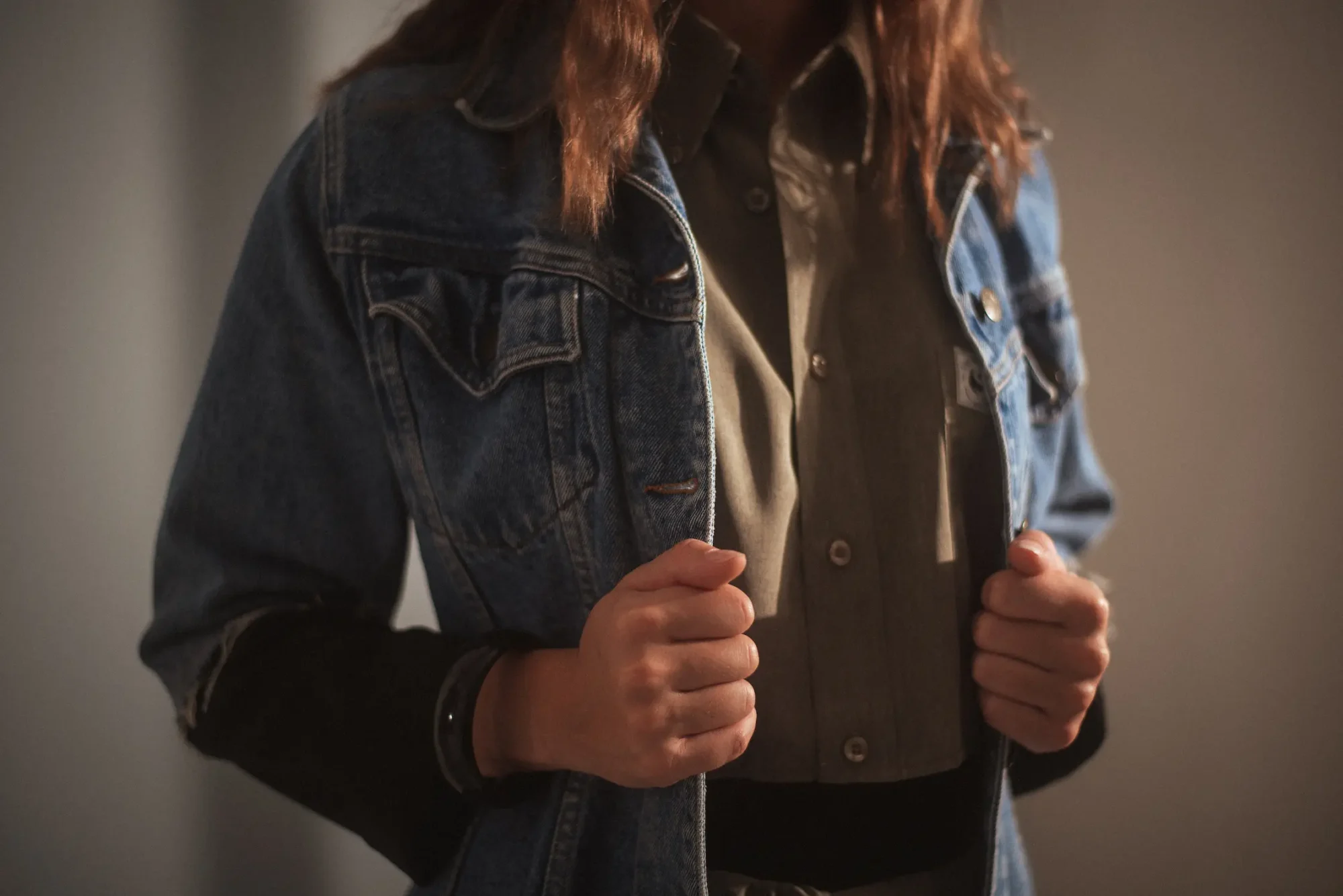 Veste stella - veste en jean upcyclée fait main