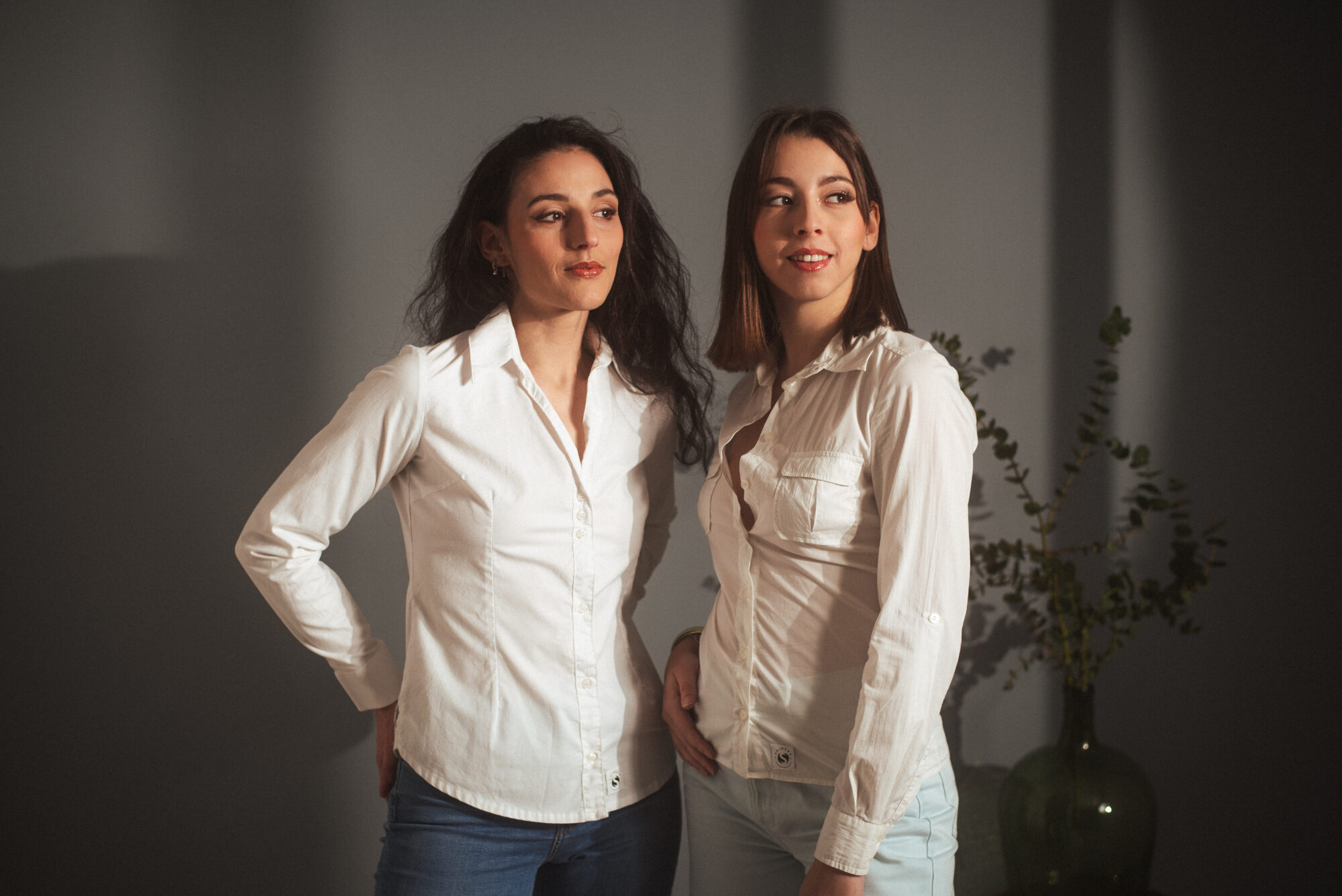 Chemisier JOSEPHINE - en popeline de coton avec dos en dentelle vintage. Fabrication française